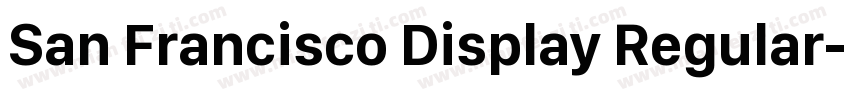 San Francisco Display Regular字体转换